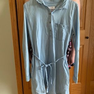 Denim shirt dress